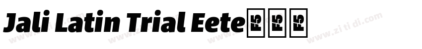 Jali Latin Trial Ext字体转换